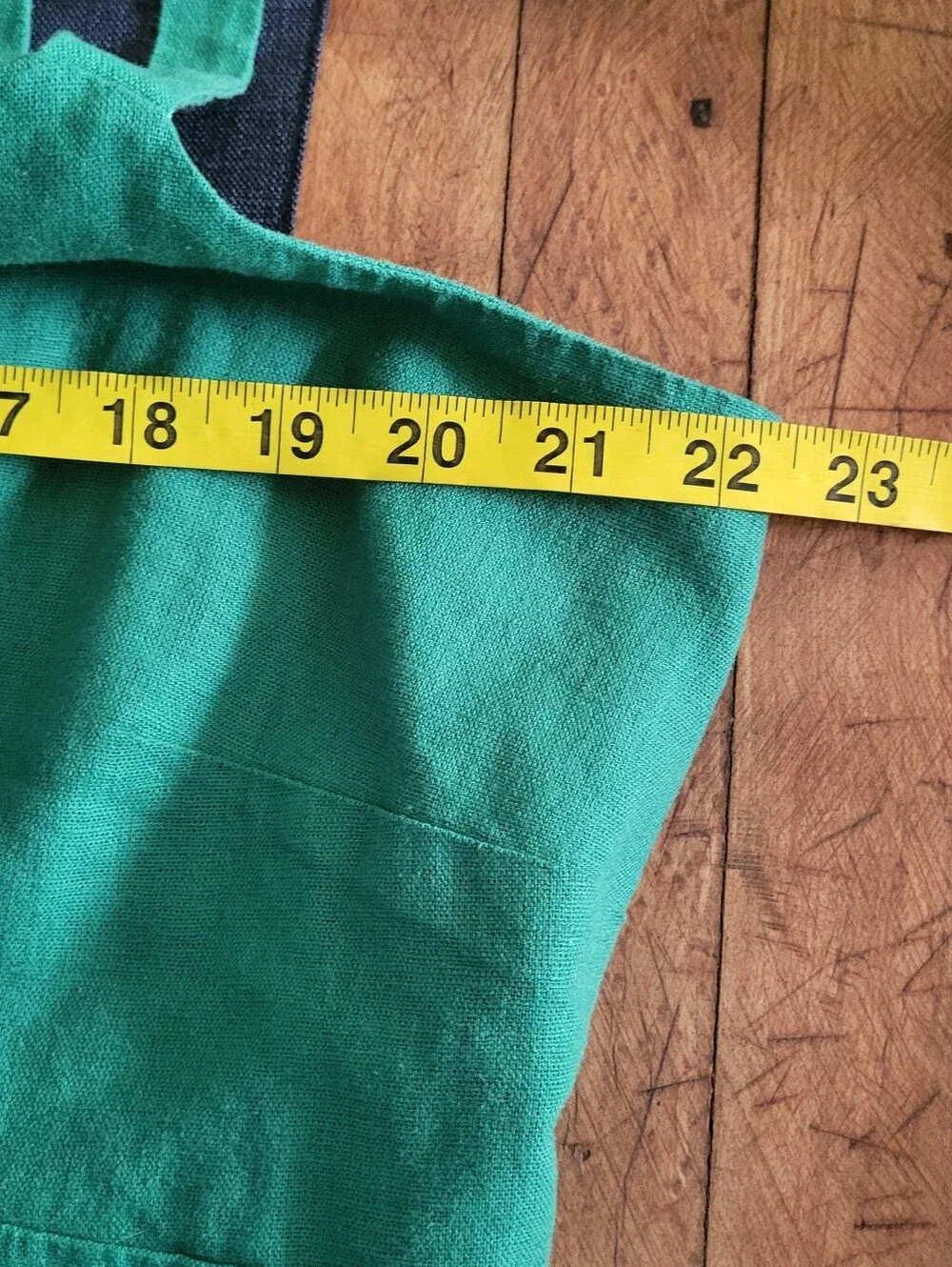 Linen Blend Tie Front Adjustable Crop Tank Top - Picture 7 of 10